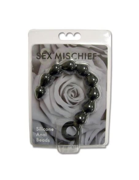 Sex And Mischief Black Silicone Anal Beads