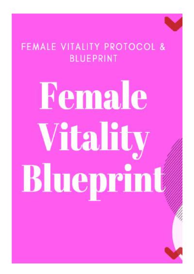 Female Vitality Blueprint Pdf Download And Learn Alex Millers Protocol