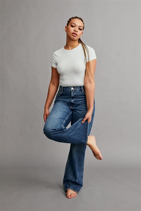 Straight High Waist Jeans Gina Tricot