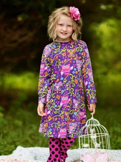 Knit Tee Dress Sewing Pattern For Girls Whimsy Couture Sewing