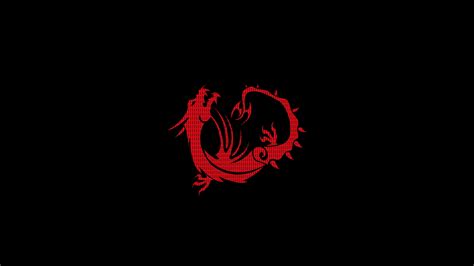 Follow the vibe and change your wallpaper every day! Red Dragon Black Minimal