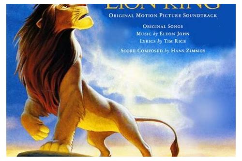 download the lion king soundtrack