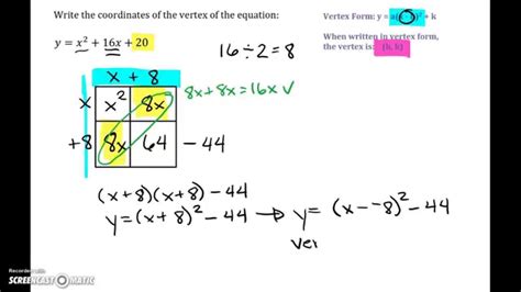 Standard Form Of A Quadratic Equation Solving Quadratic Equations By