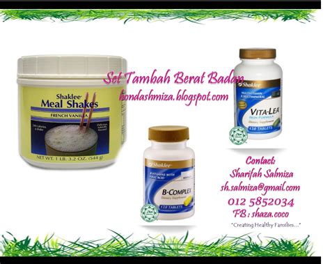 Walaupun satu sudu teh kelihatan sikit, tapi bagi menghilangkan jeragat, pengambilan suplemen dan elemen yang diperlukan adalah seperti berikut: Tambah Berat Badan dengan Shaklee - Bonda Miza, Pengedar ...