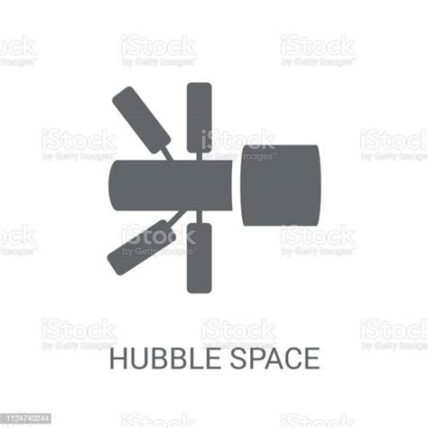 Hubble Space Telescope Icon Trendy Hubble Space Telescope Logo Concept