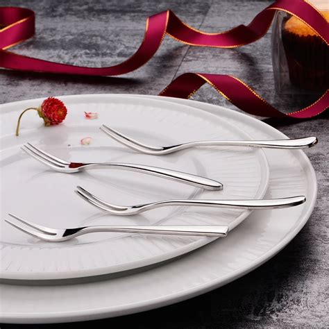 Stainless Steel Fruit Forks Cutlery Dessert Fruit Forks For Restaurant