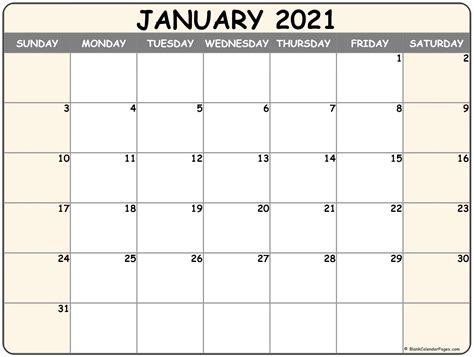 Maybe this can help remembering things you have to do this month. January 2021 calendar | free printable calendar templates