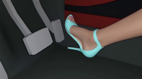 Animated High Heels Pedal Pumping Test 02 Youtube