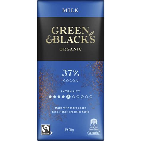 Green Black S Organic Milk Cocoa Chocolate Block G Woolworths