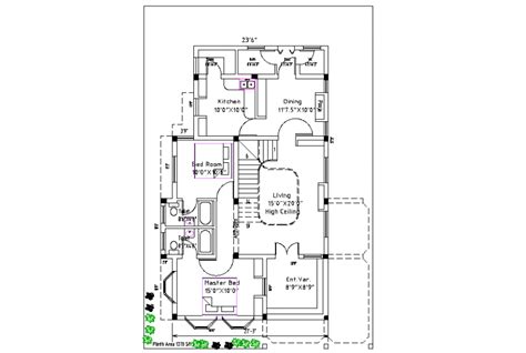 Architecture Luxurious Bungalow Ground And First Floor Plan Dwg File Images