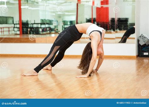 Flexible Young Woman Doing A Back Arch Stock Image Image Of People Female 68511903
