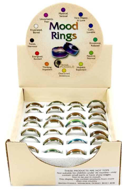 Mood Rings Display Of 48 Science And Nature