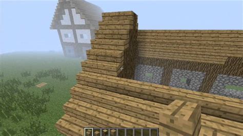 Minecraft Medieval Roof Tutorial Youtube