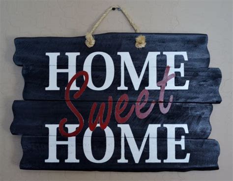 Wooden Home Sweet Home Sign Reclaimed Wood By Xtracreditcreations