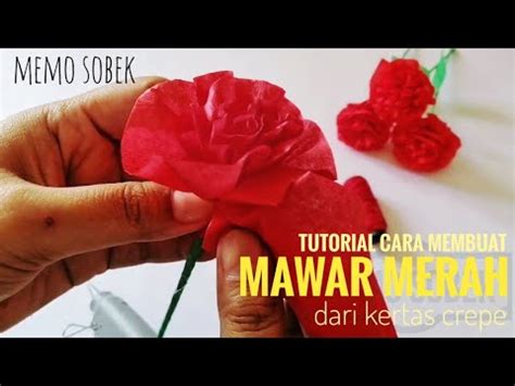 Yups, hampir setiap orang menyukai bunga, terutama bunga bank hehehehe. TUTORIAL CARA MEMBUAT BUNGA DARI KERTAS CREPE - YouTube