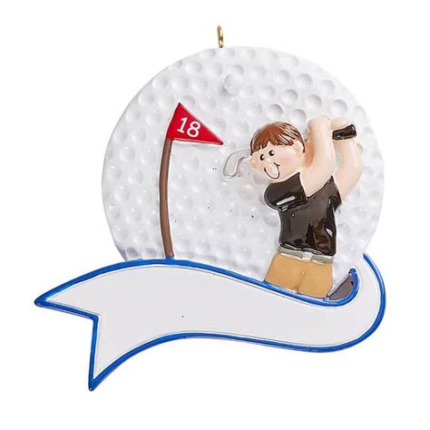 Golfer Man With Ball Ornament Winterwood Gift Christmas Shoppes