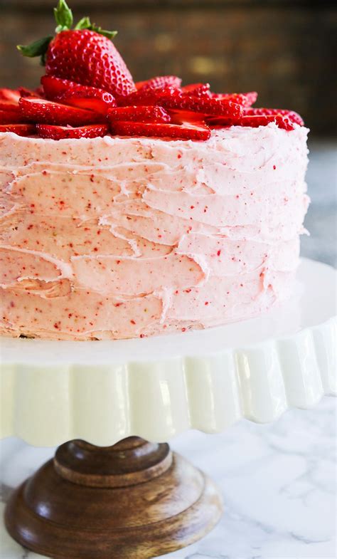 Strawberry Layer Cake This Delicious Layer Cake Is Infused With