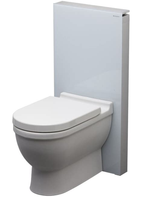 Acclaimed architect shigeru ban came up with the idea for toilets with glass walls which he said was intended as a practical way to allow users to check for. Geberit Monolith for floor-mount toilet in white glass ...