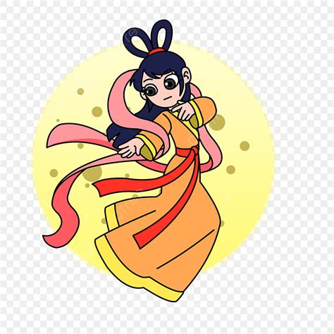 Moon Goddess Clipart Hd Png The Goddess Changs Fly To The Moon Mid
