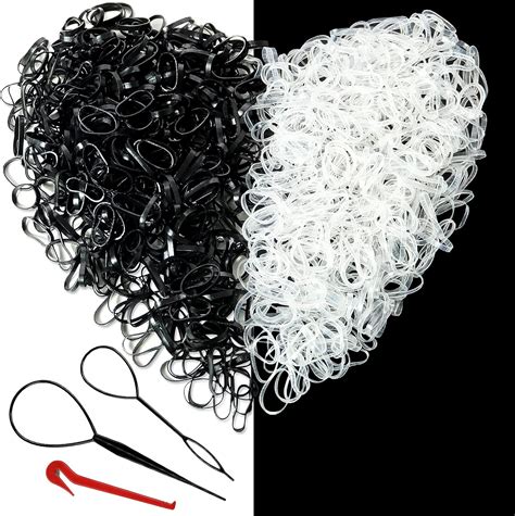 Hanyousheng Petit Elastique Cheveux, 1000 Pièces Mini Elastique Cheveux