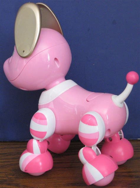 Spin Master Zuppies Candy Pink Interactive Robot Puppy Zoomers Spinmaster