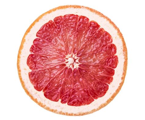 Bright Juicy Grapefruit Slice Stock Image Image Of Slice Macro 93677377