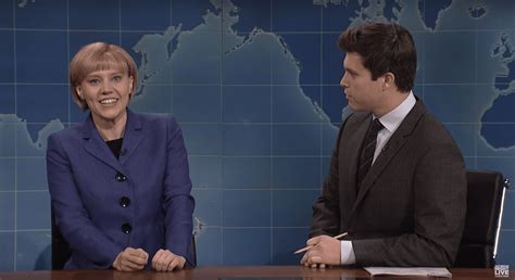 Snl Kate Mckinnon Angela Merkel Impression Mocks Trump On Weekend Update