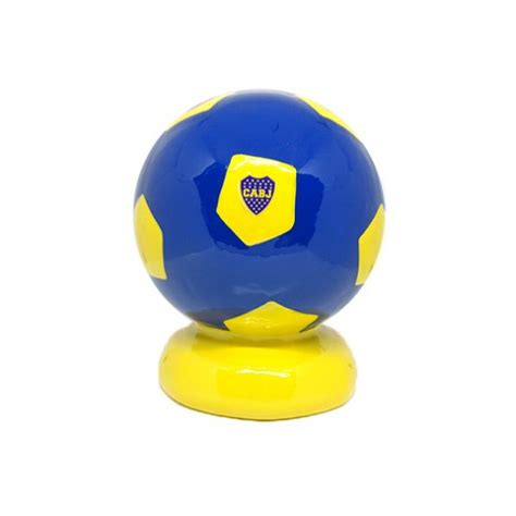 Alcancía Cerámica Balón Base Pequeño Boca Juniors Colección