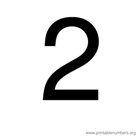 7 Best Images Of Large Printable Numbers Black 2 Large Printable