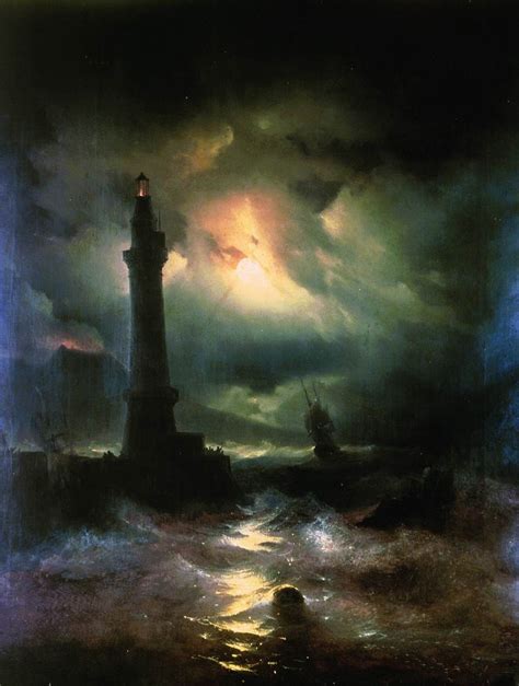 10 Incredible Old Paintings Of Lighthouses Marine Café Blog