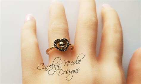 Carolyn Nicole Designs Skull Ring Sweetheart By Carolyn Nicole Designs