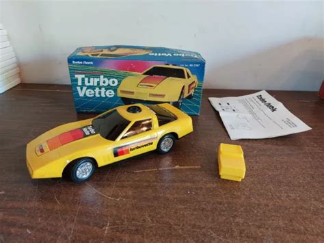 Vintage Radio Shack Sonic Controlled Turbo Vette Yellow 9 Scale Box