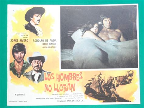 Jorge Rivero Los Hombres No Lloran Mario Almada Cartel Cine 7000