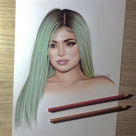 Kylie Jenner Kylie Jenner Drawing Celebrity Art Portrait Drawing