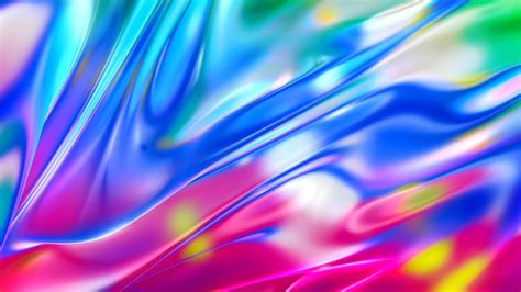 Waves 4k Wallpaper Chromatic Colorful Gradients Silk 3d Abstract