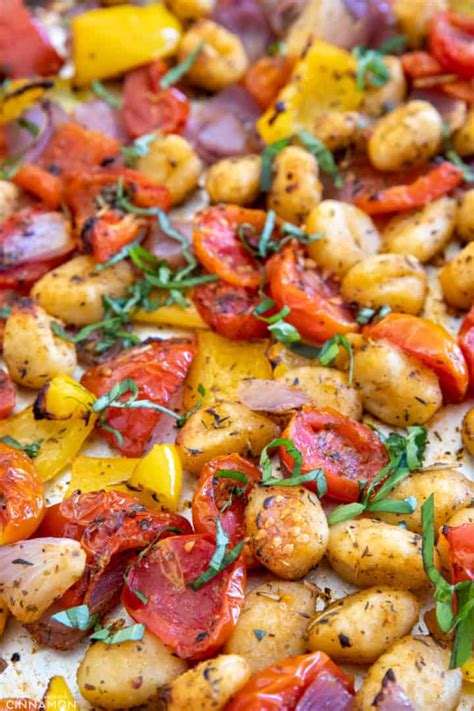 Crispy Sheet Pan Gnocchi With Roasted Vegetables