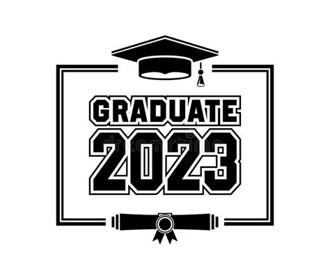 2023 Graduate Class Logo Stock Illustration Illustration Of Schooling
