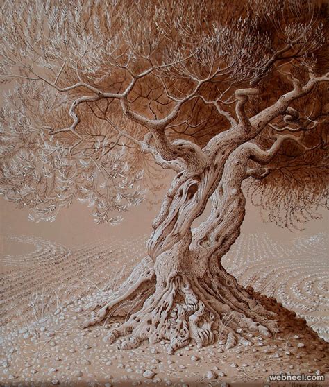 30 Beautiful Tree Drawings and creative Art works from top artists - part 2