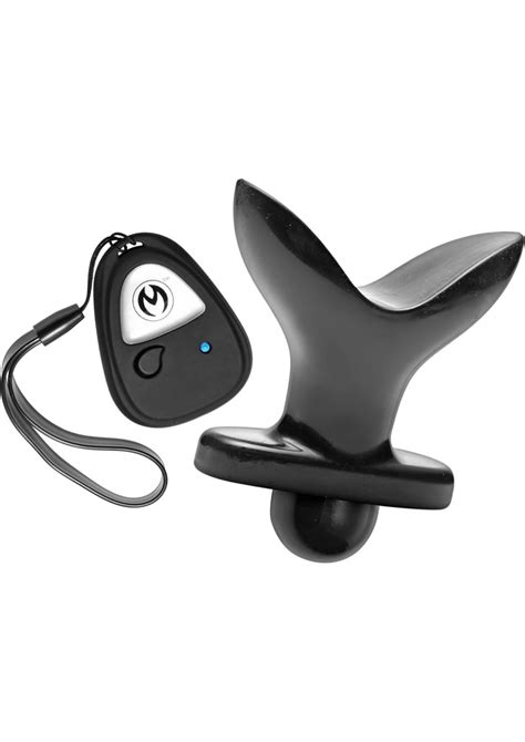Master Series Ass Anchor Remote Control Vibrating Expanding Anal Plug Black 3 75 Inch Feel The