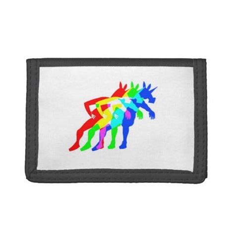 Rgb Unicorn Tri Fold Wallets Fold Wallet Trifold Wallet Unicorn