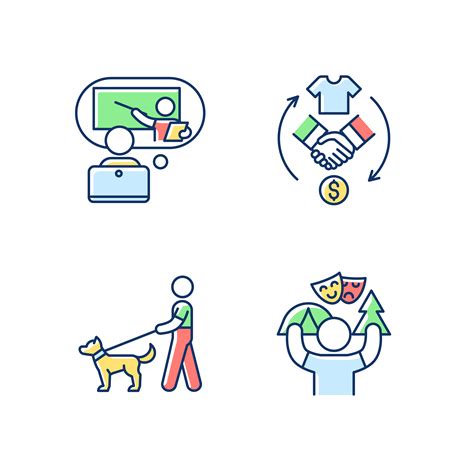 Job Opportunities Rgb Color Icons Set By Bsd Studio Thehungryjpeg