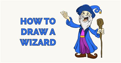 How To Draw A Wizard Really Easy Drawing Tutorial