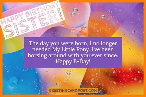 Happy Birthday To My Little Sister Messages I Want Your Birthday To
