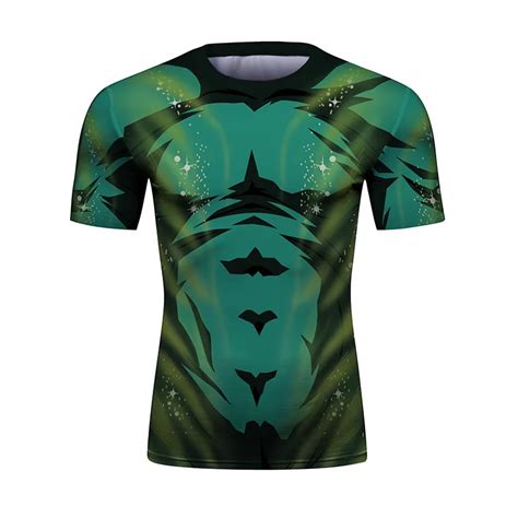 Fitness Muscle Men S Quick Dry T Shirt Compression Shirt Anime D