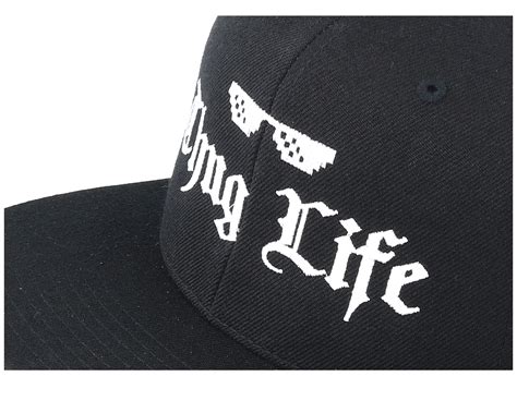 Thug Life Black Snapback Iconic Caps