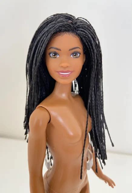 Barbie African American Mattel Barbie Doll Long Hair Brunette Braids