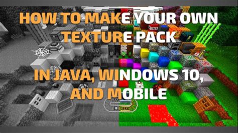 Make Your Own Minecraft Resource Pack Lasopaee