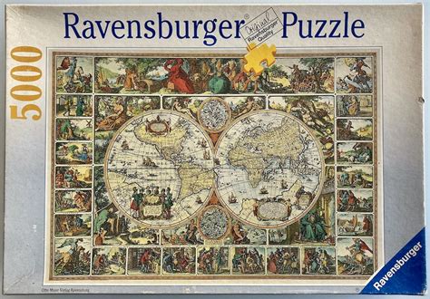 Toys And Games Toys Jigsaws And Puzzles Antique World Map 5000 Piece