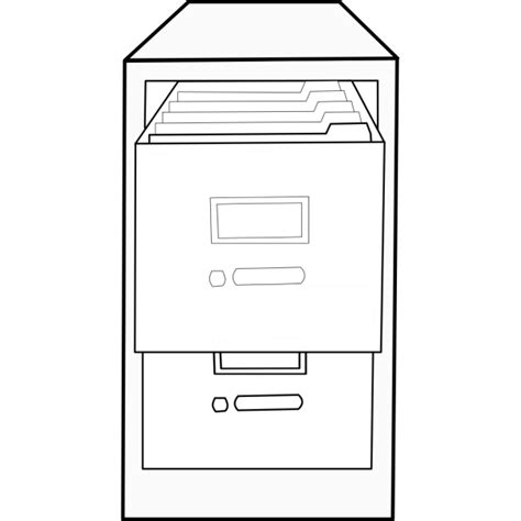 Open File Cabinet 2 Png Svg Clip Art For Web Download Clip Art Png