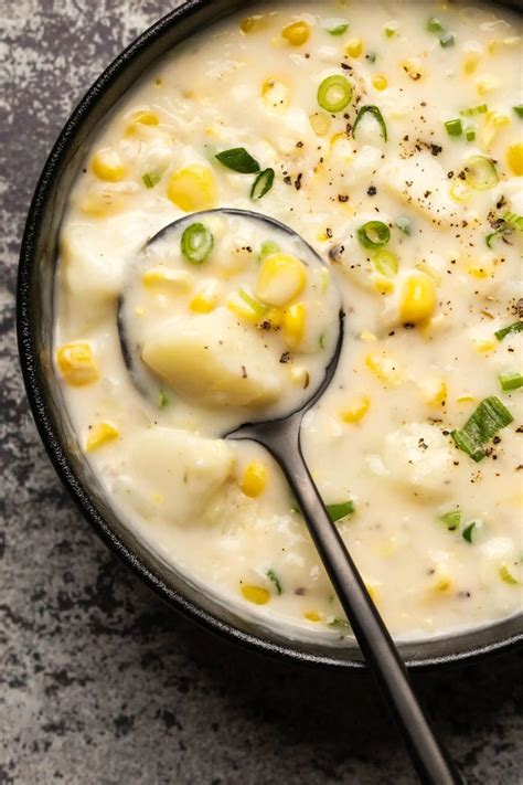 creamy and hearty vegan corn chowder with potatoes rich and comforting this soup makes a